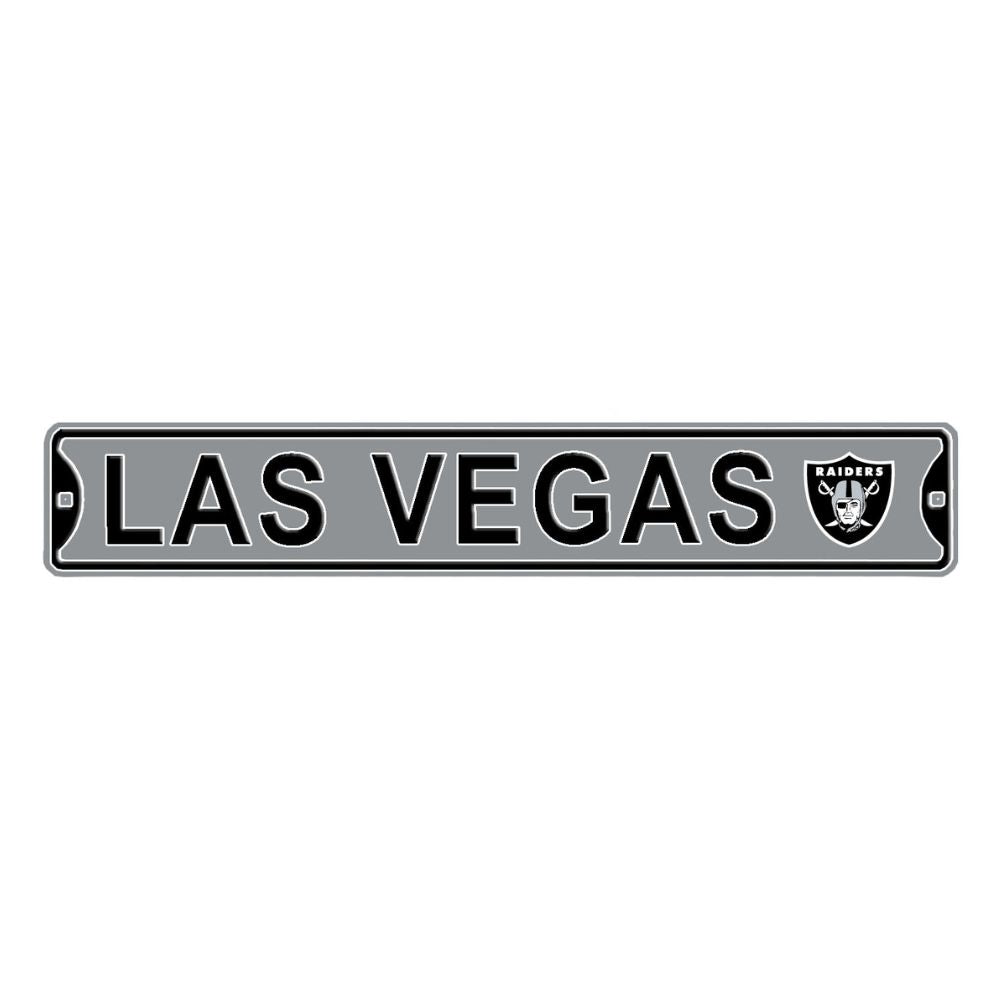 Las Vegas Raiders CITY LOGO- Steel Embossed NFL Mini Street Sign