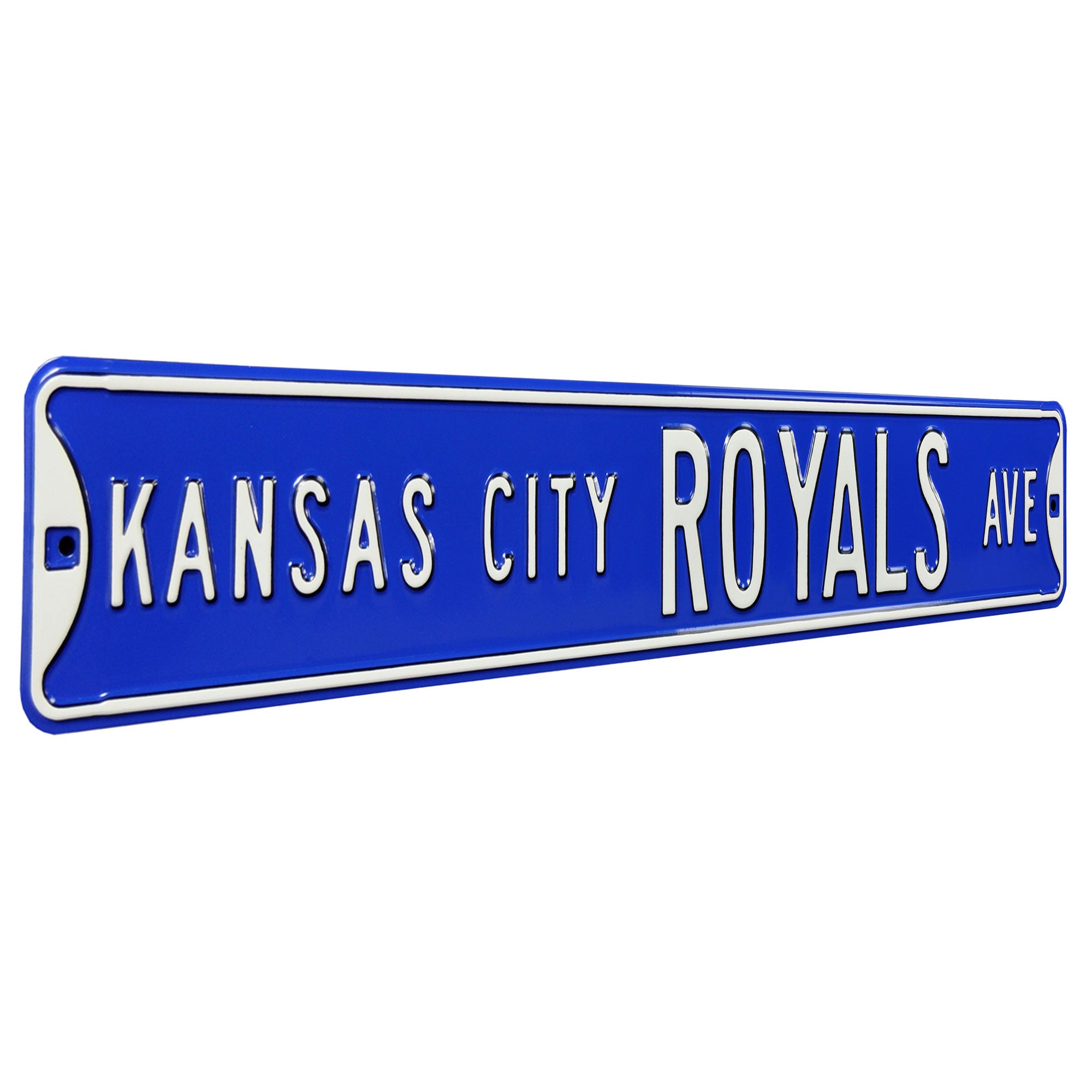 Kansas City Royals Blue Crew Blvd Plastic Street Sign MLB Baseball