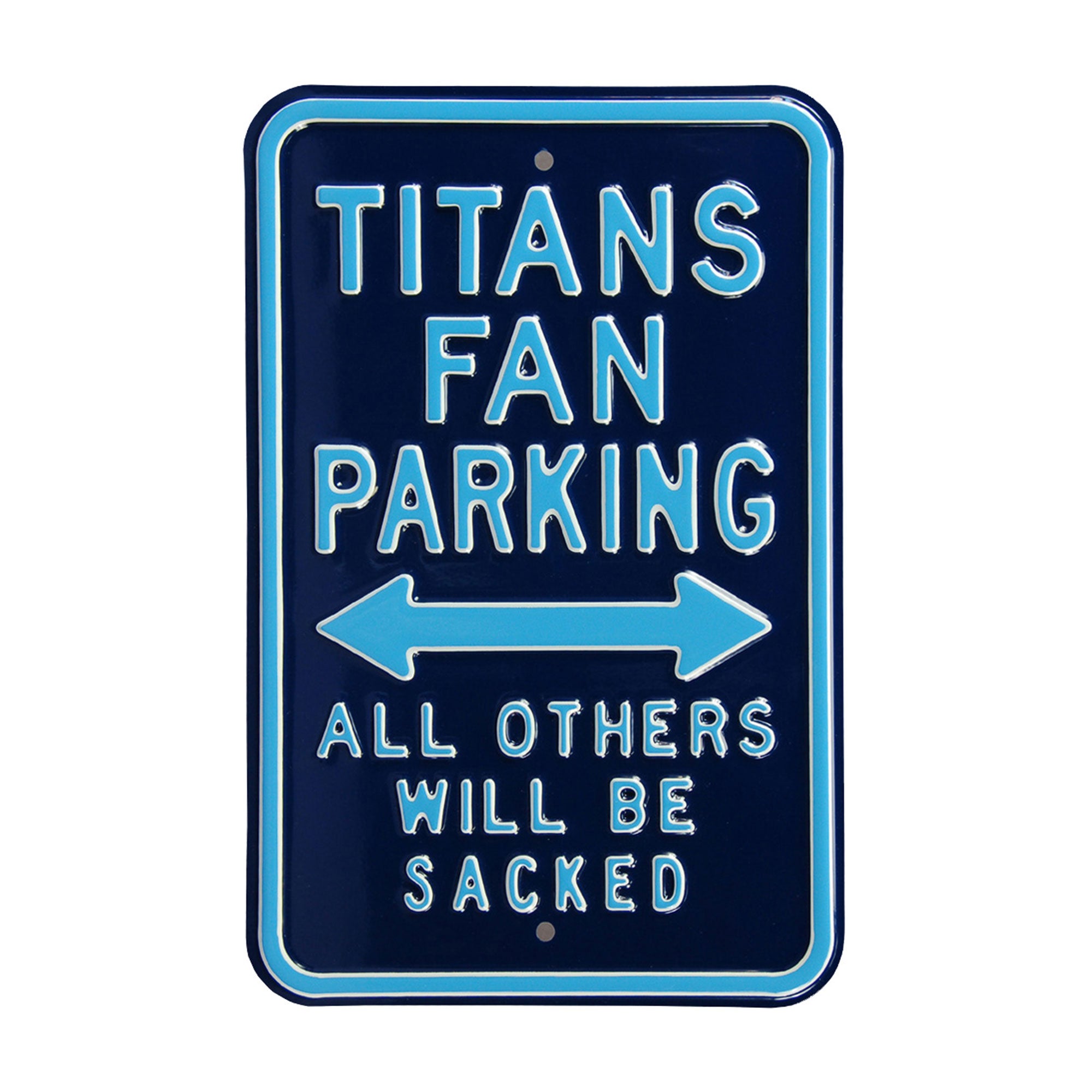 Tennessee Titans Reserved Parking Sign