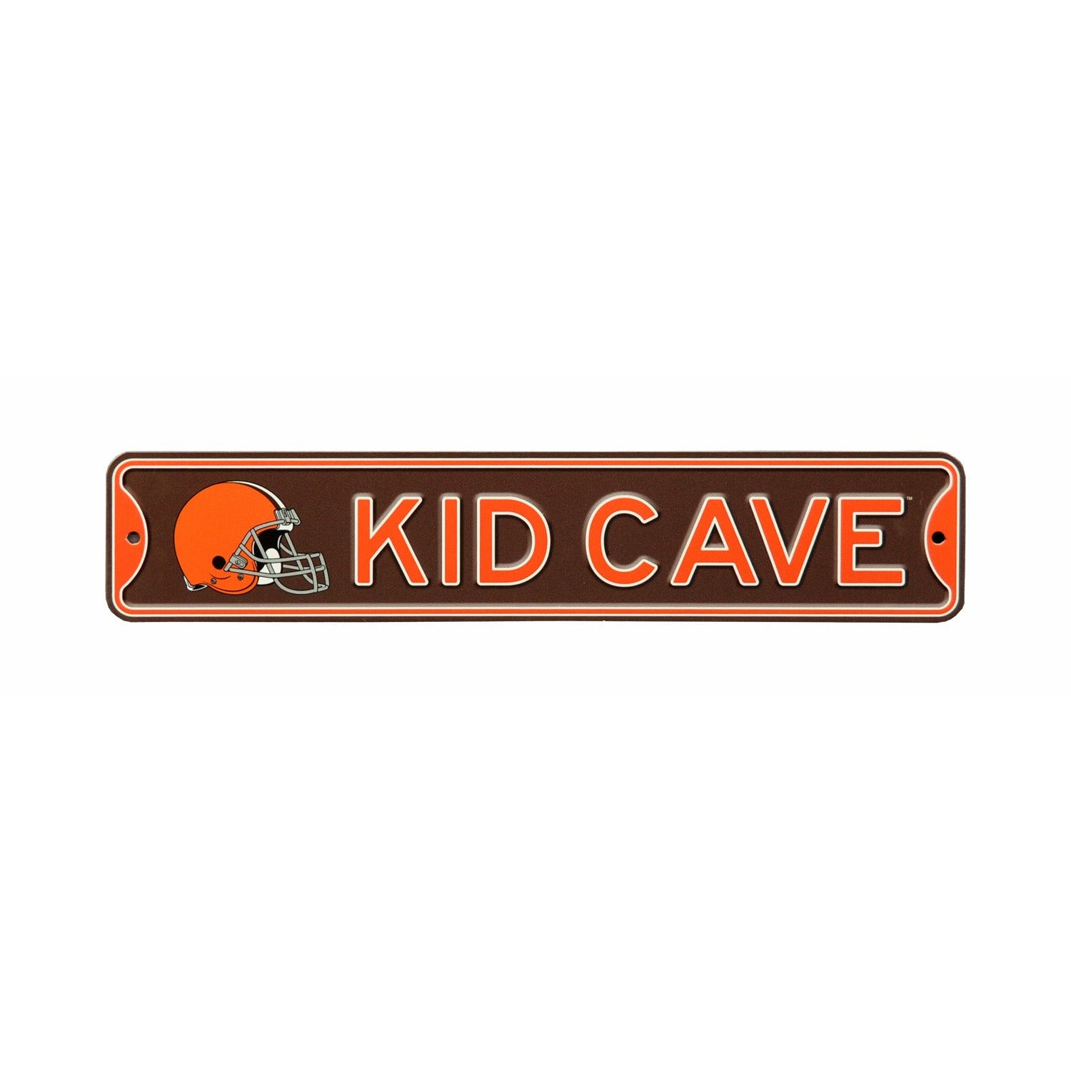 Cleveland Browns Laser Cut Steel Logo Spirit Size-Brownie