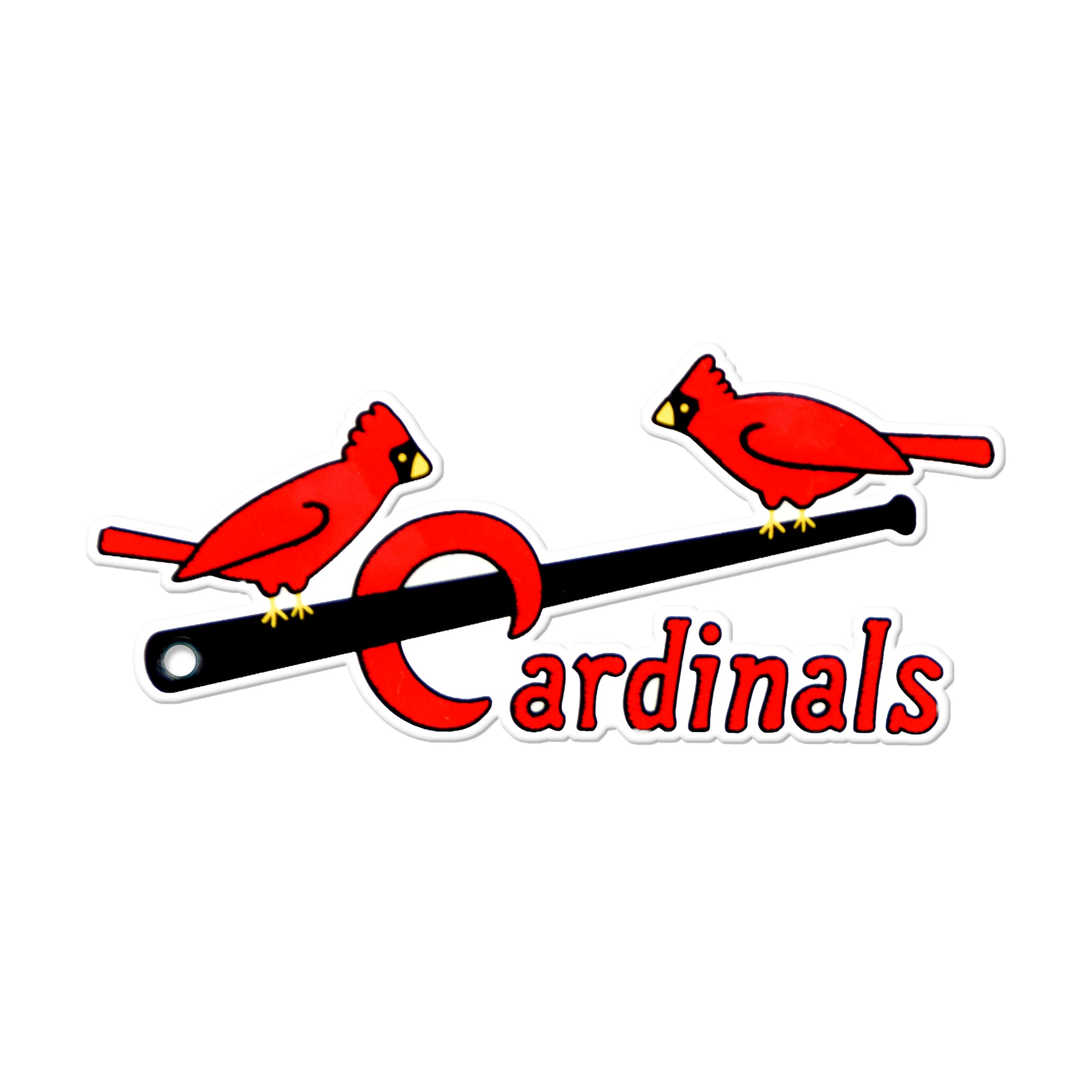 St. Louis Cardinals - Vintage 2 Birds on Bat 12 Spirit Size Steel Las –  authenticstreetsigns