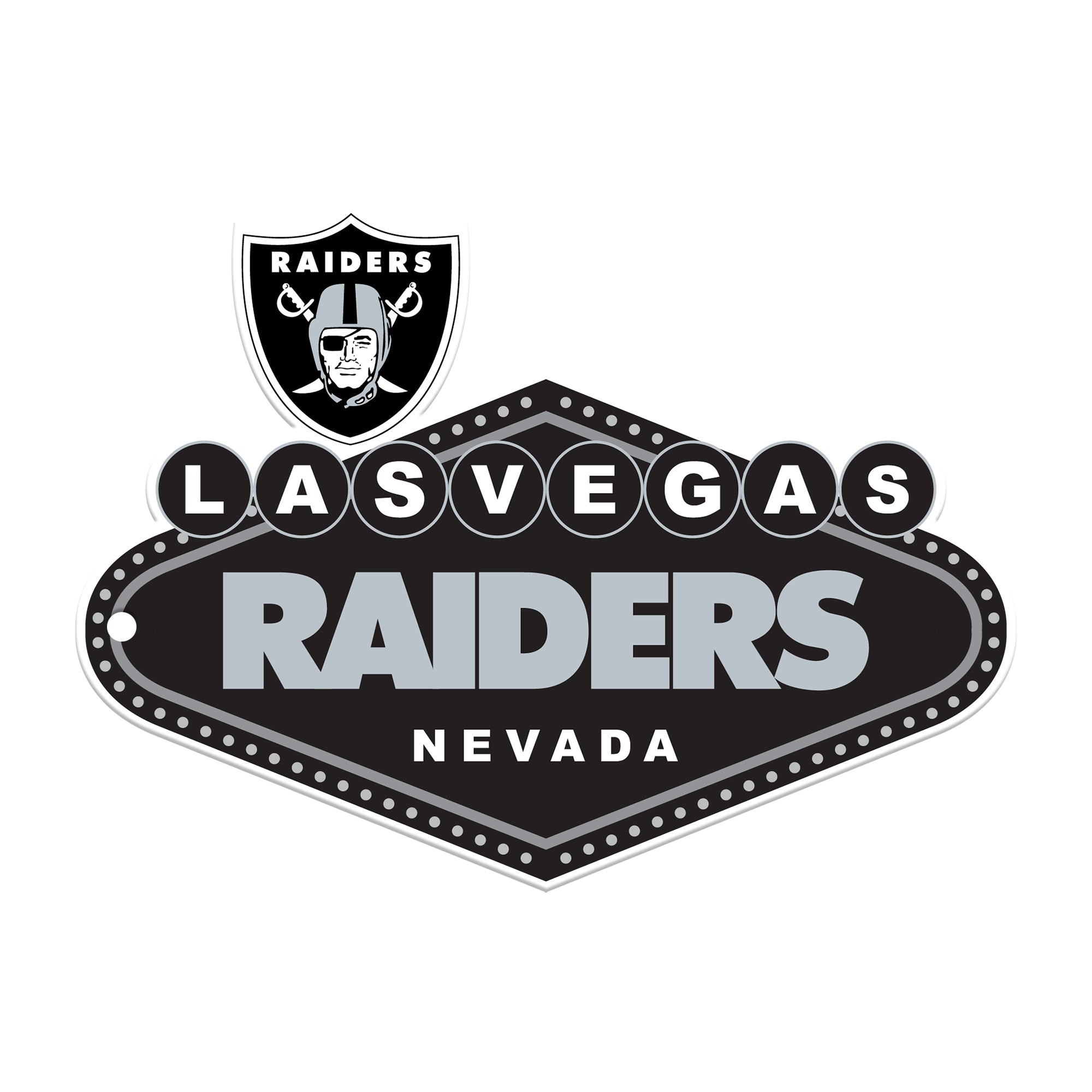 Las Vegas Raiders: 2022 Car Magnet - NFL Magnetic Wall Decal 5W x 7H
