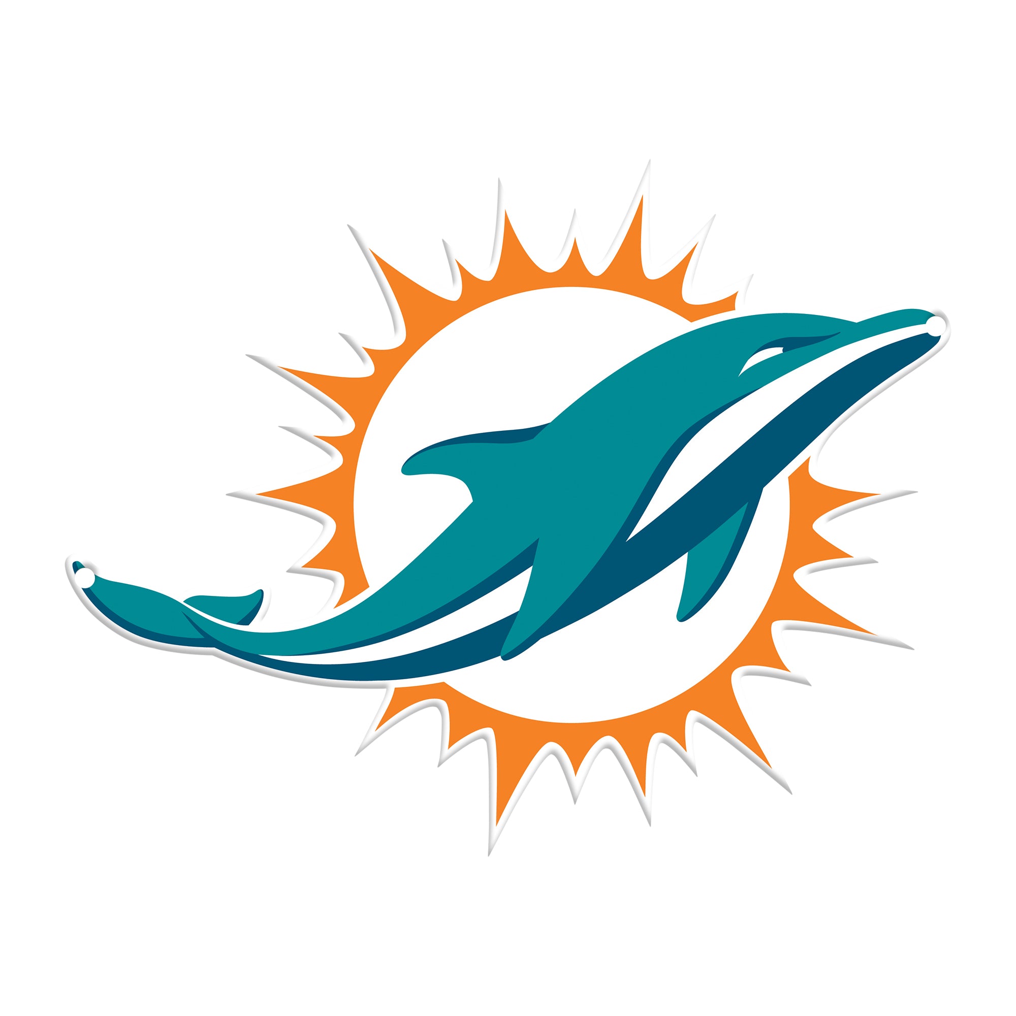 Authentic Street Signs 99016 12 in Miami Dolphins Steel Logo