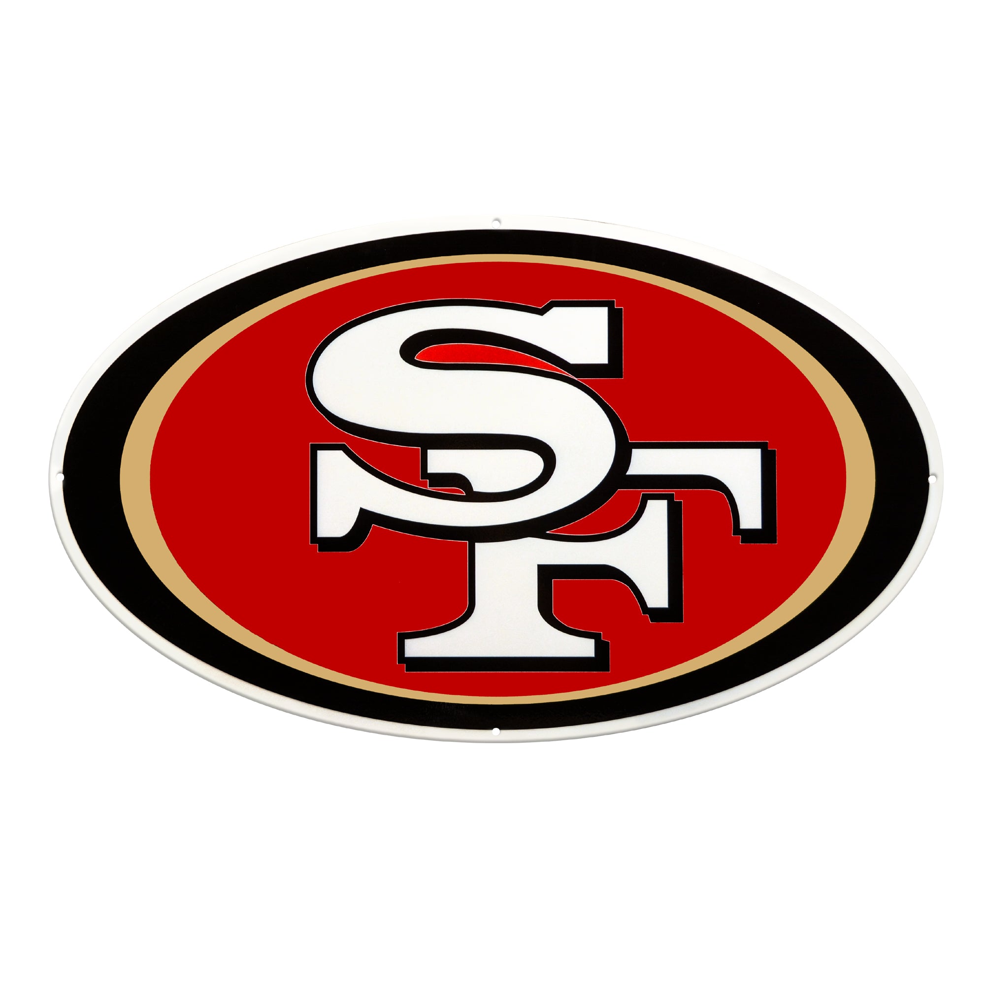 : NFL San Francisco 49ers Laser Cut Metal Sign,Black : Sports &  Outdoors