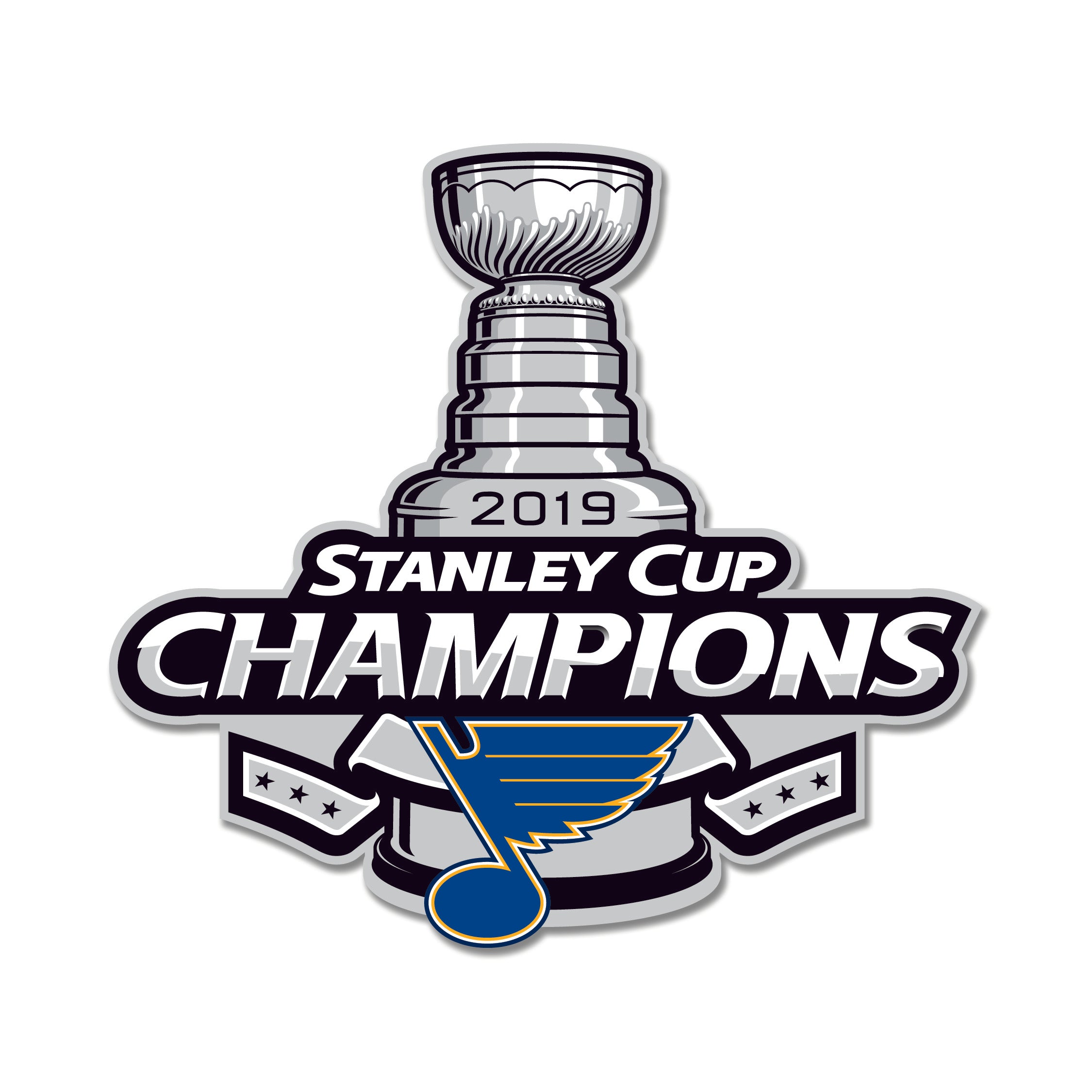 St. Louis Blues - Stanley Cup Champions 12 Spirit Size Steel Laser Cut Sign