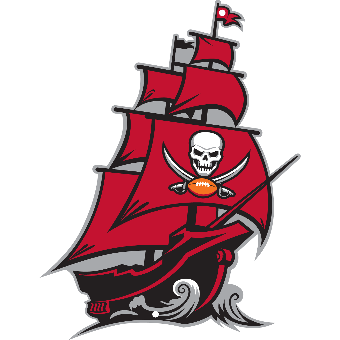 Pirate ship with children play buccaneers Vector Image