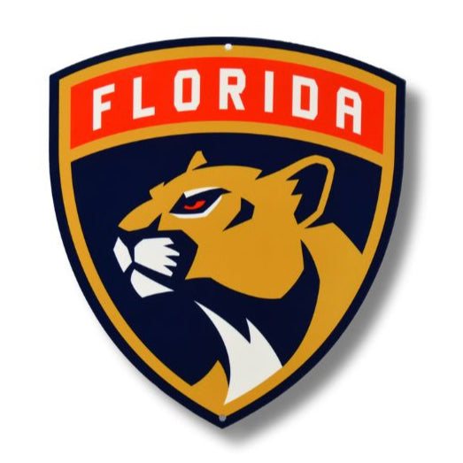 Florida Panthers 12" Spirit Size Steel Laser Cut Sign