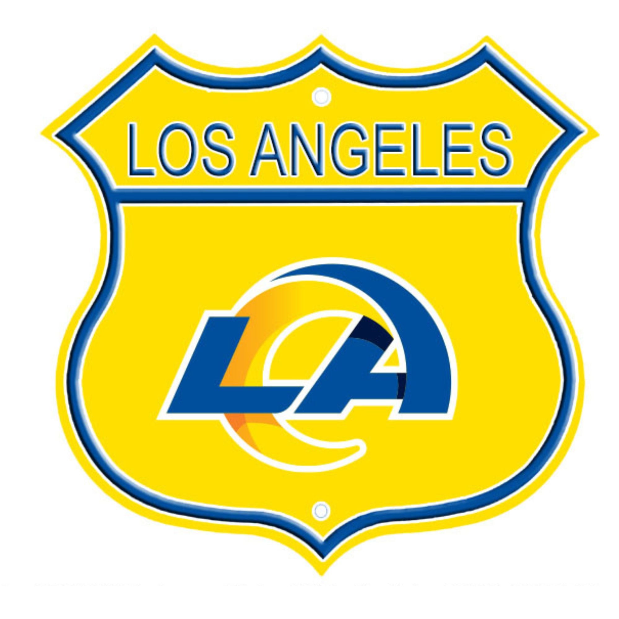 Los Angeles Rams Embossed Steel Route Sign