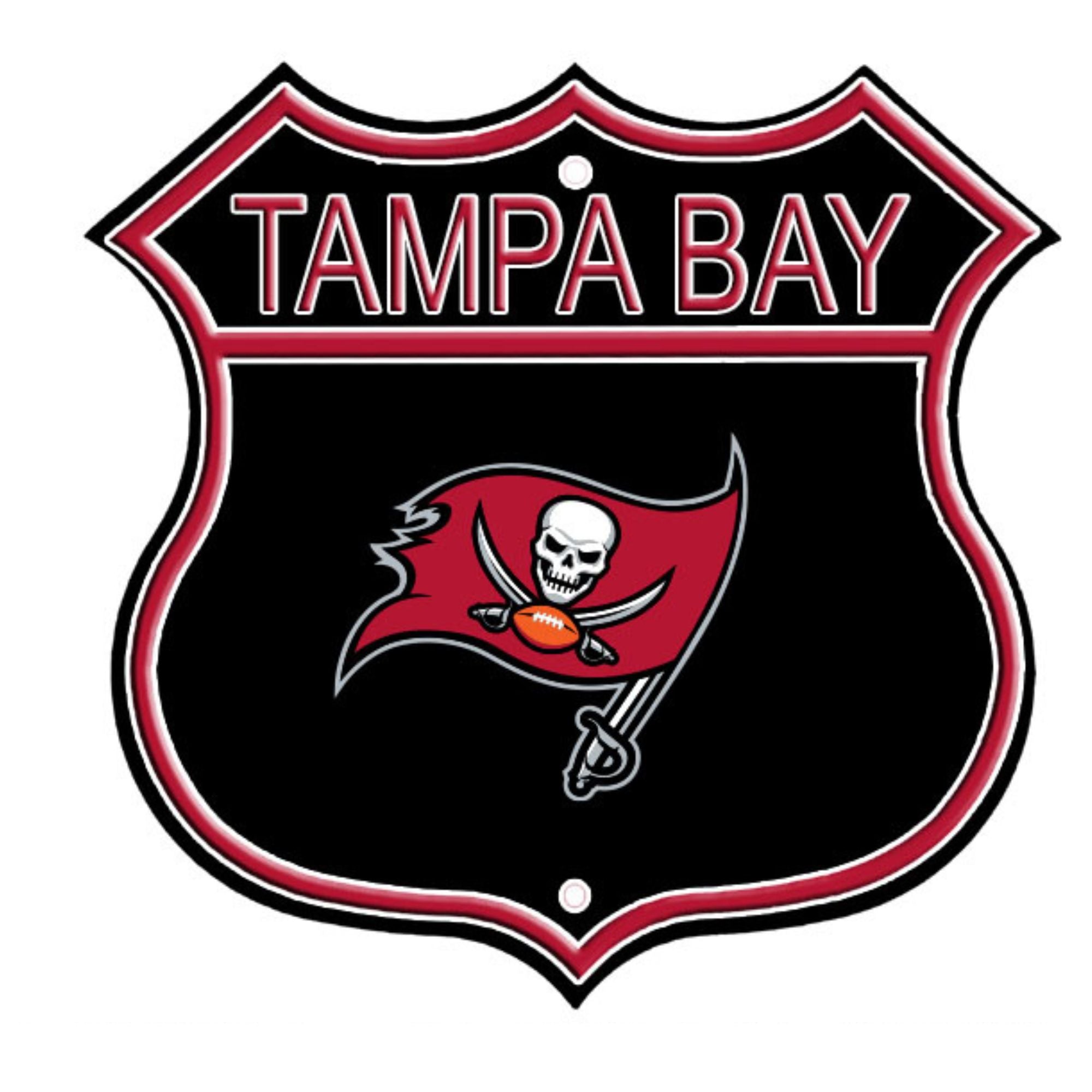 Tampa Bay Bucs Embossed Steel Route Sign
