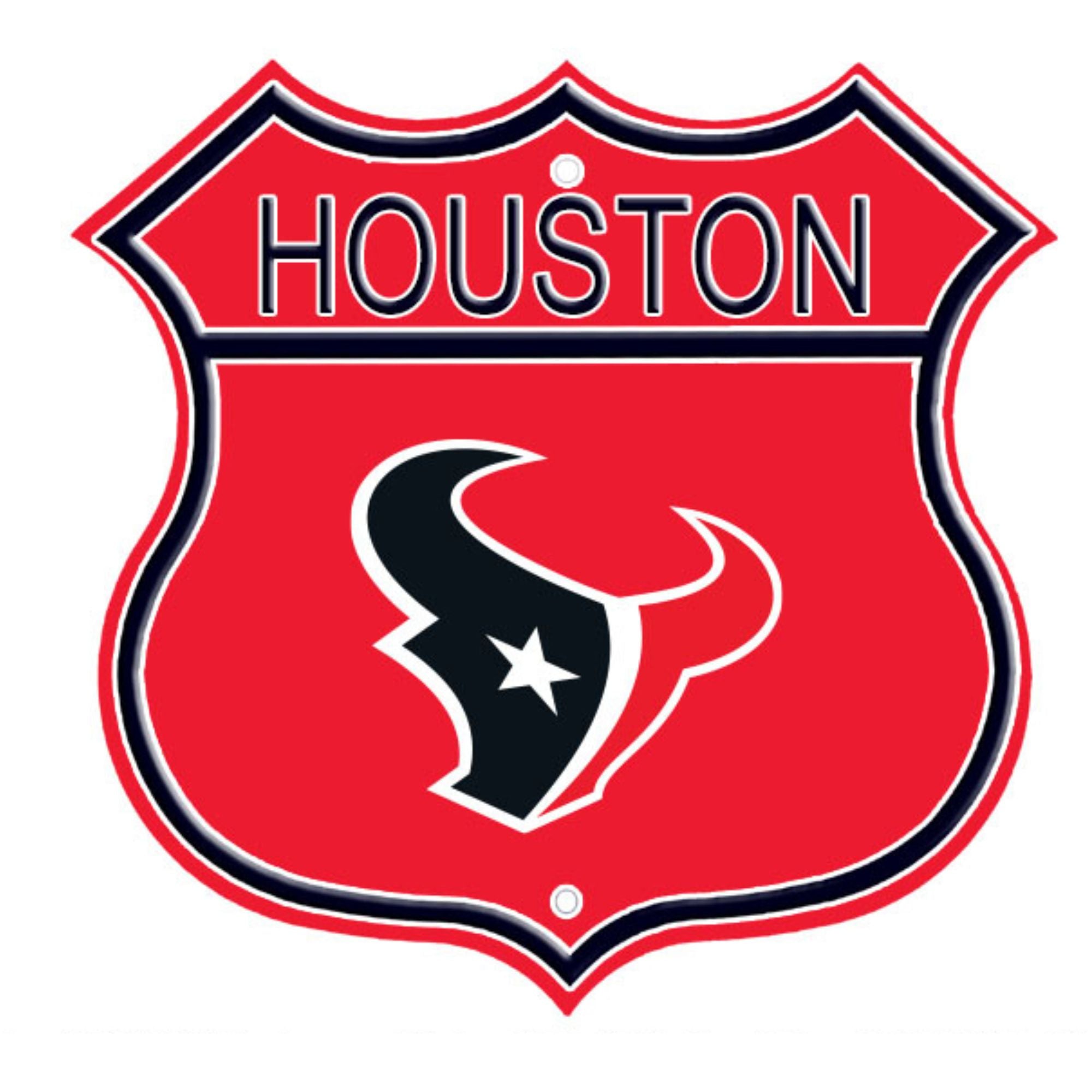 Houston Texans Embossed Steel Route Sign