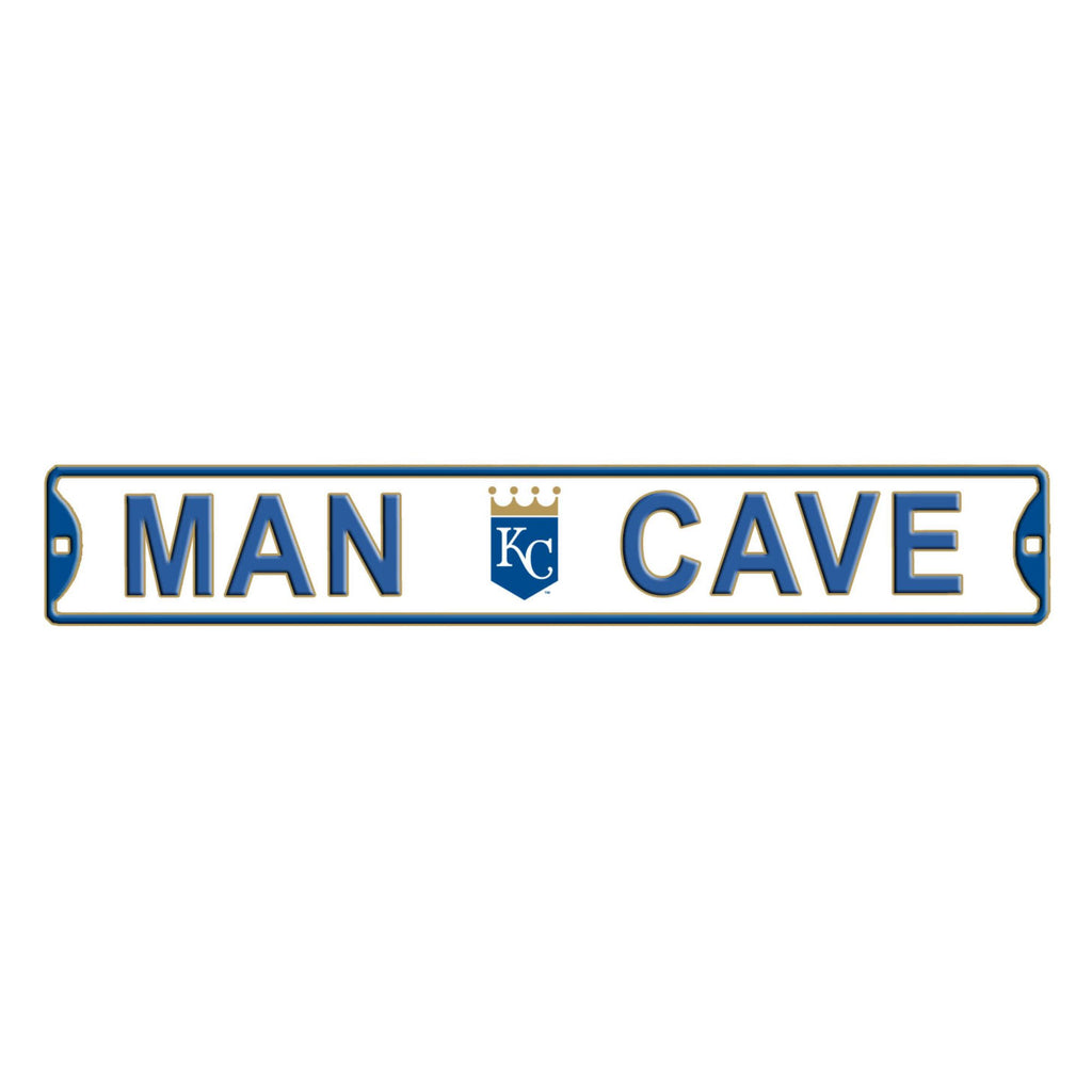 Kansas City Royals- MAN CAVE - Embossed Steel Street Sign