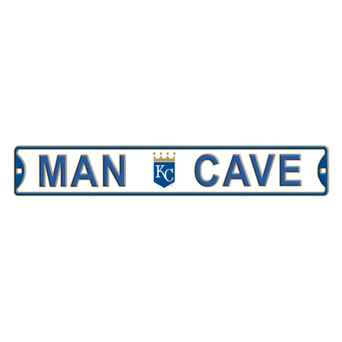 Kansas City Royals- MAN CAVE - Embossed Steel Street Sign
