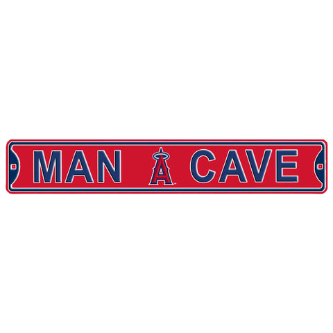 Los Angeles Angels- MAN CAVE - Embossed Steel Street Sign