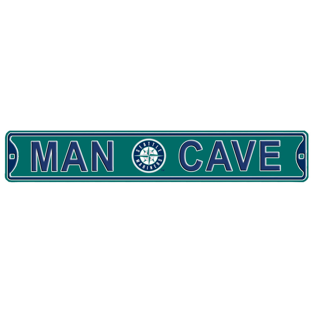 Seattle Mariners - MAN CAVE - Embossed Steel Street Sign