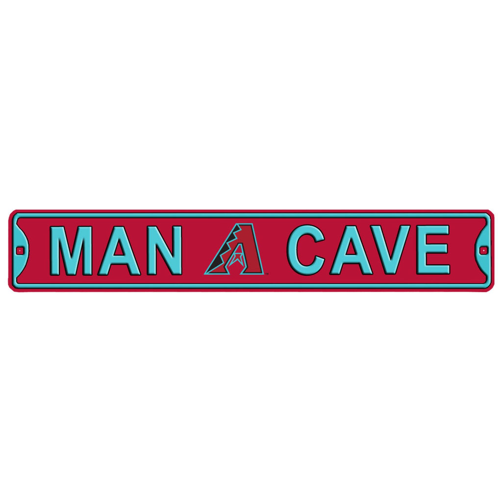 Arizona Diamondbacks - MAN CAVE - Embossed Steel Street Sign
