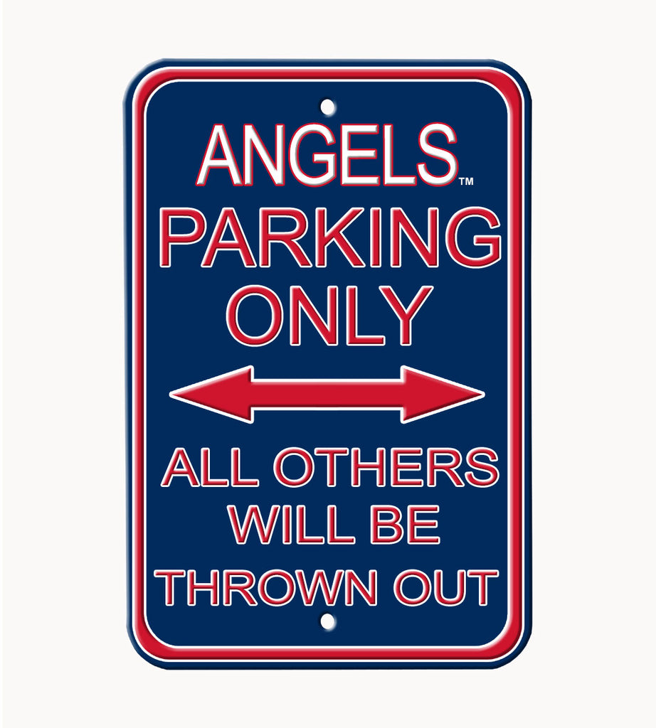 Los Angeles Angels - ALL OTHER FANS THROWN OUT - Embossed Steel Parking Sign