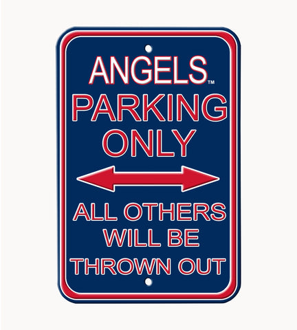 Los Angeles Angels - ALL OTHER FANS THROWN OUT - Embossed Steel Parking Sign