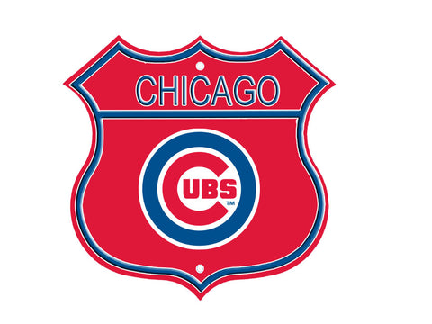 Chicago Cubs Embossed Steel Route Sign