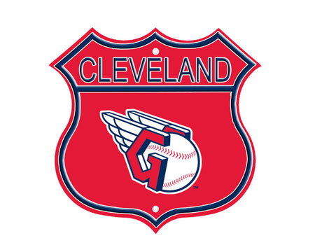 Cleveland Guardians Embossed Steel Route Sign