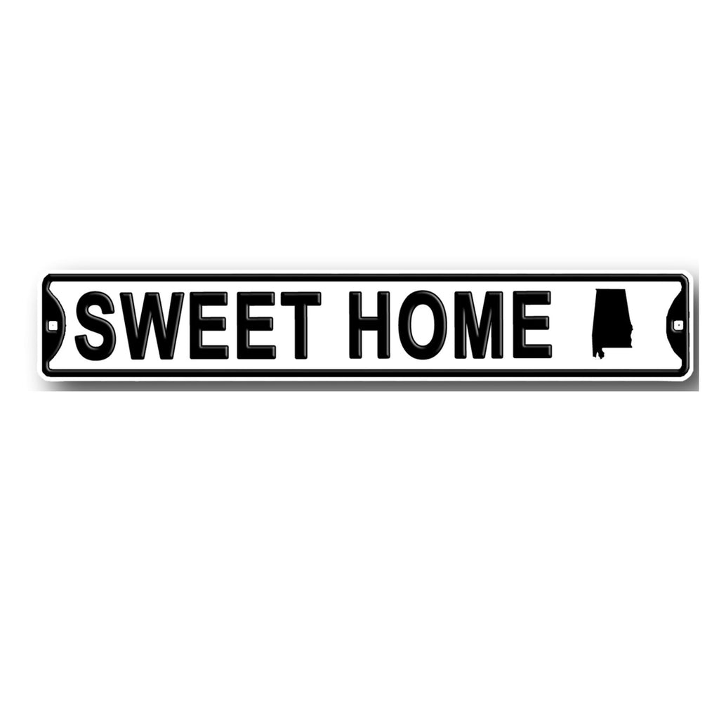 SWEET HOME ALABAMA - State Logo Embossed Steel Street Sign