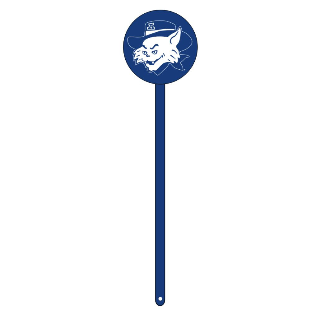 Arizona Vintage Wildcat w/Hat Blue Steel Garden Stake