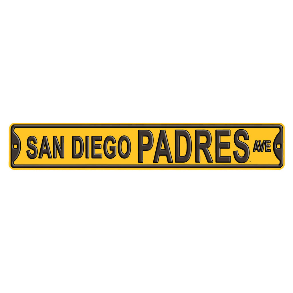 San Diego Padres Ave - 2024 - Embossed Steel Street Sign