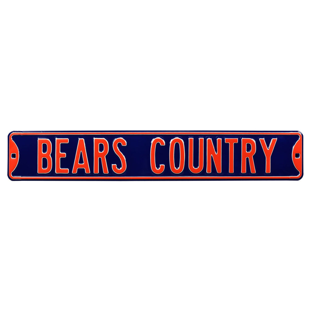 Bears Country - Chicago Bears Embossed Steel Street Sign