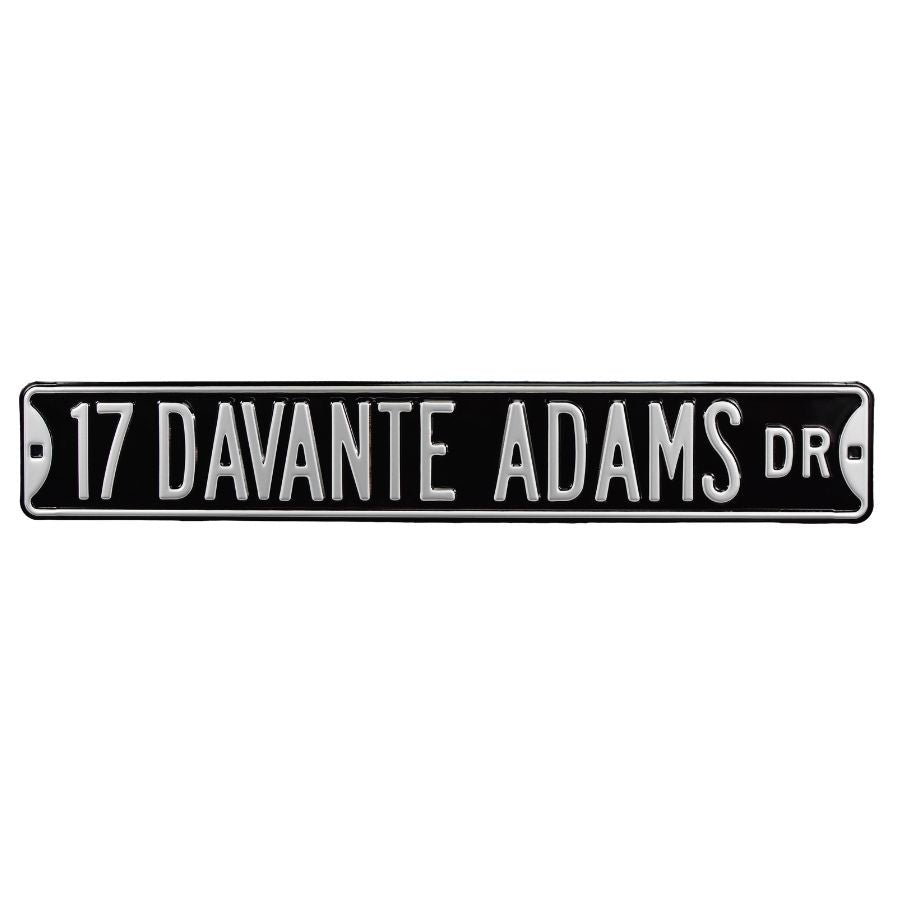 Las Vegas Raiders - 17 DAVANTE ADAMS DR - Embossed Steel Street Sign