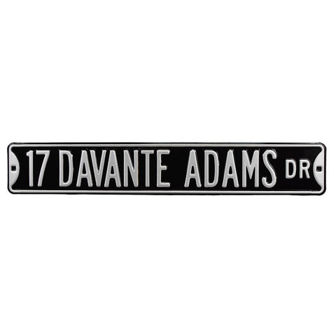 Las Vegas Raiders - 17 DAVANTE ADAMS DR - Embossed Steel Street Sign