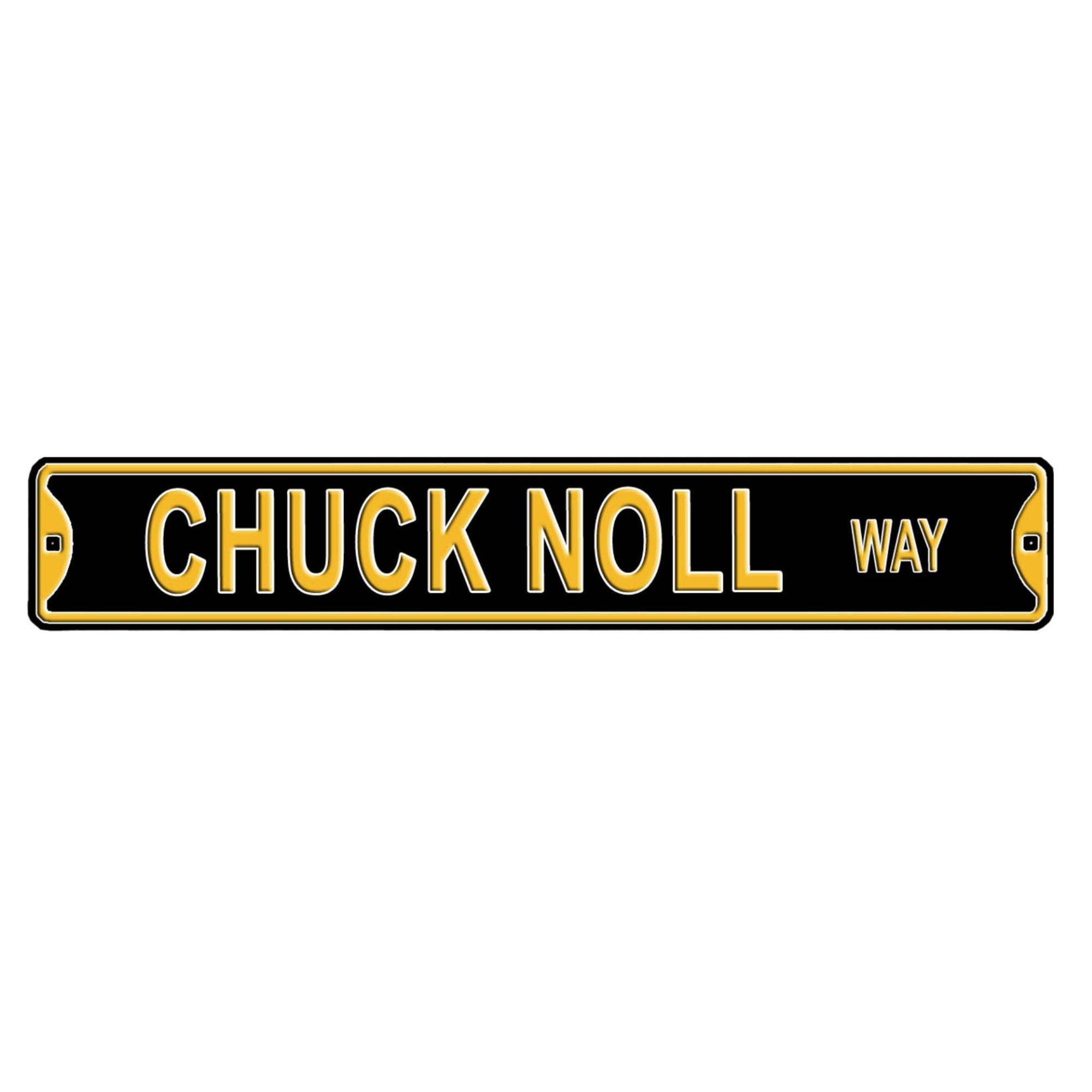 Chuck Noll Way- Pittsburgh Steelers - Embossed Steel Street Sign