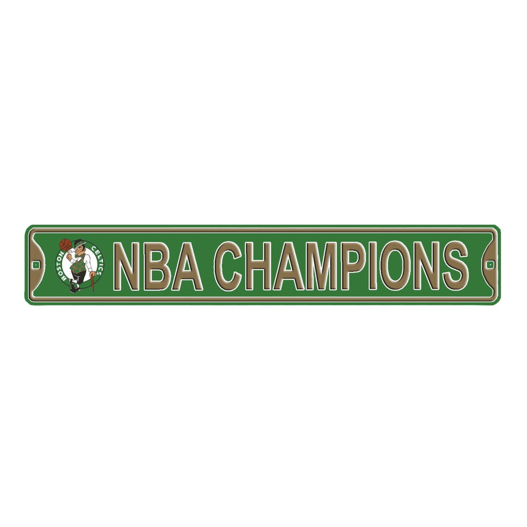 NBA Champions Boston Celtics - Embossed Steel Street Sign
