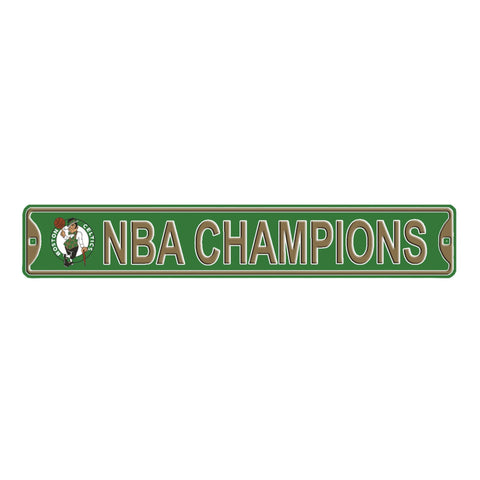 NBA Champions Boston Celtics - Embossed Steel Street Sign