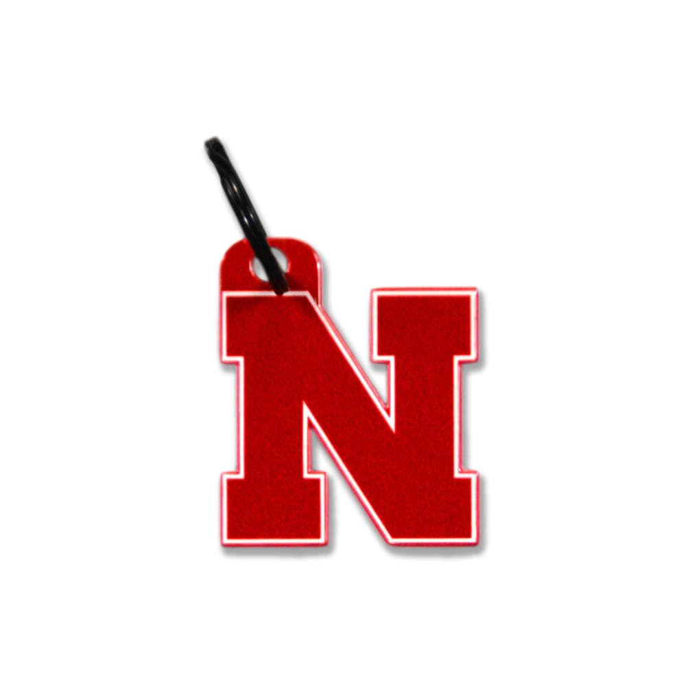Nebraska Cornhuskers Block N Laser Cut Steel Key Ring