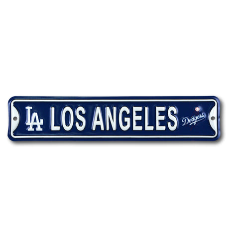 Los Angeles Dodgers -CITY LOGO- Steel Embossed MLB Mini Street Sign