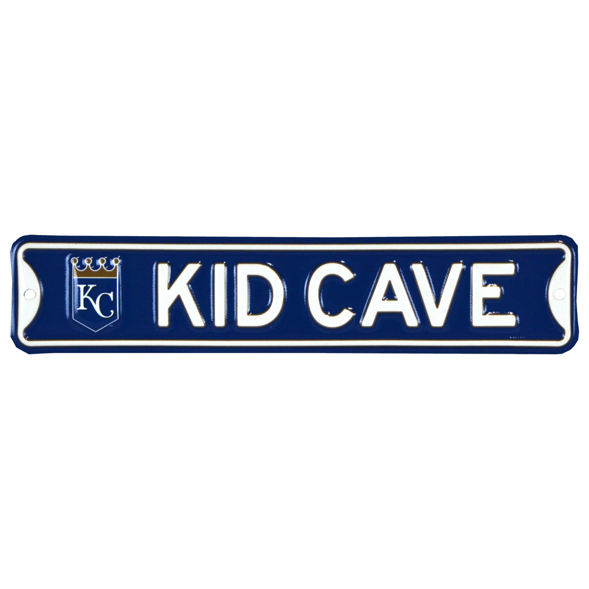 Kansas City Royals - KID CAVE -Steel Embossed MLB Mini Street Sign