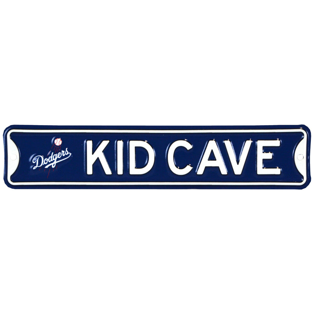 Los Angeles Dodgers - KID CAVE -Steel Embossed MLB Mini Street Sign