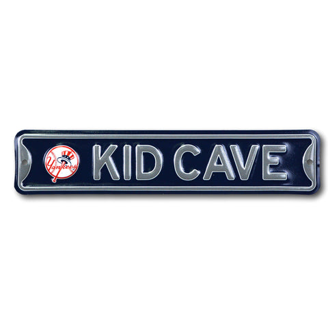 New York Yankees- KID CAVE -Steel Embossed MLB Mini Street Sign