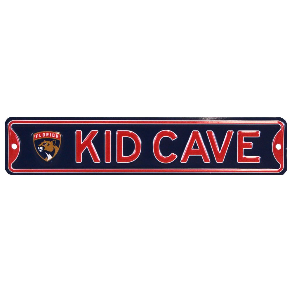 Florida Panthers - KID CAVE - Steel Embossed Mini Street Sign