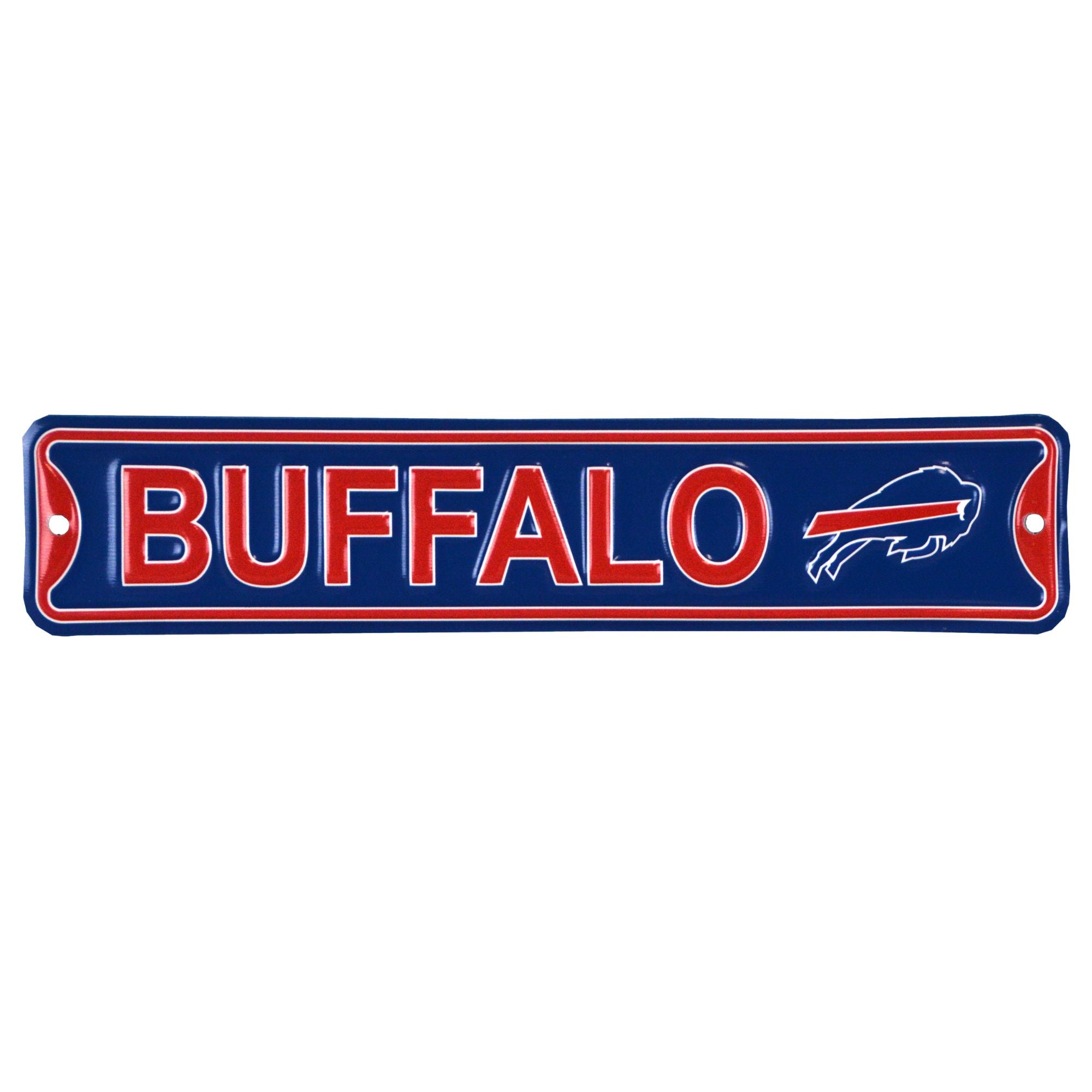 Buffalo Bills - CITY LOGO- Steel Embossed NFL Mini Street Sign