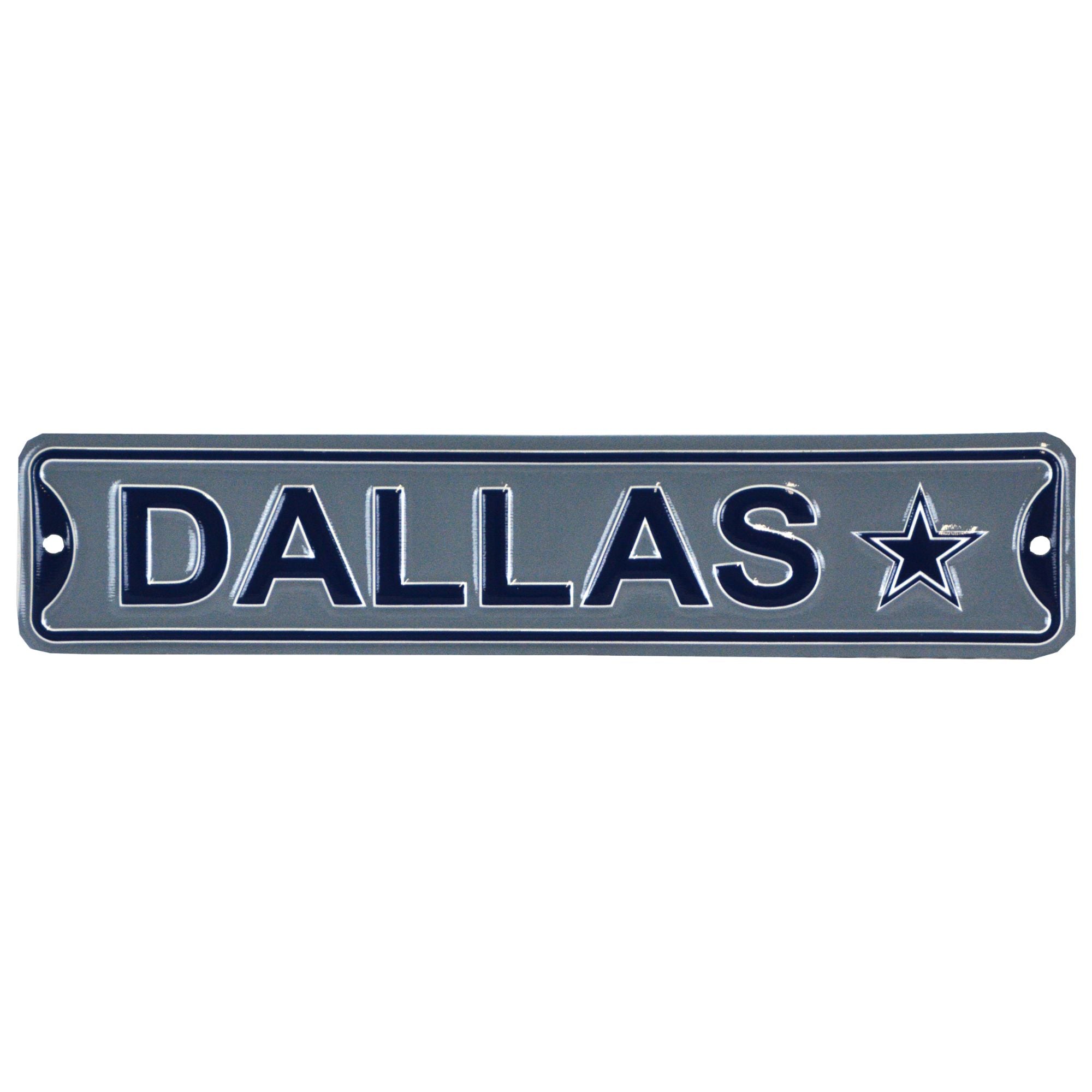 Dallas Cowboys - CITY LOGO- Steel Embossed NFL Mini Street Sign