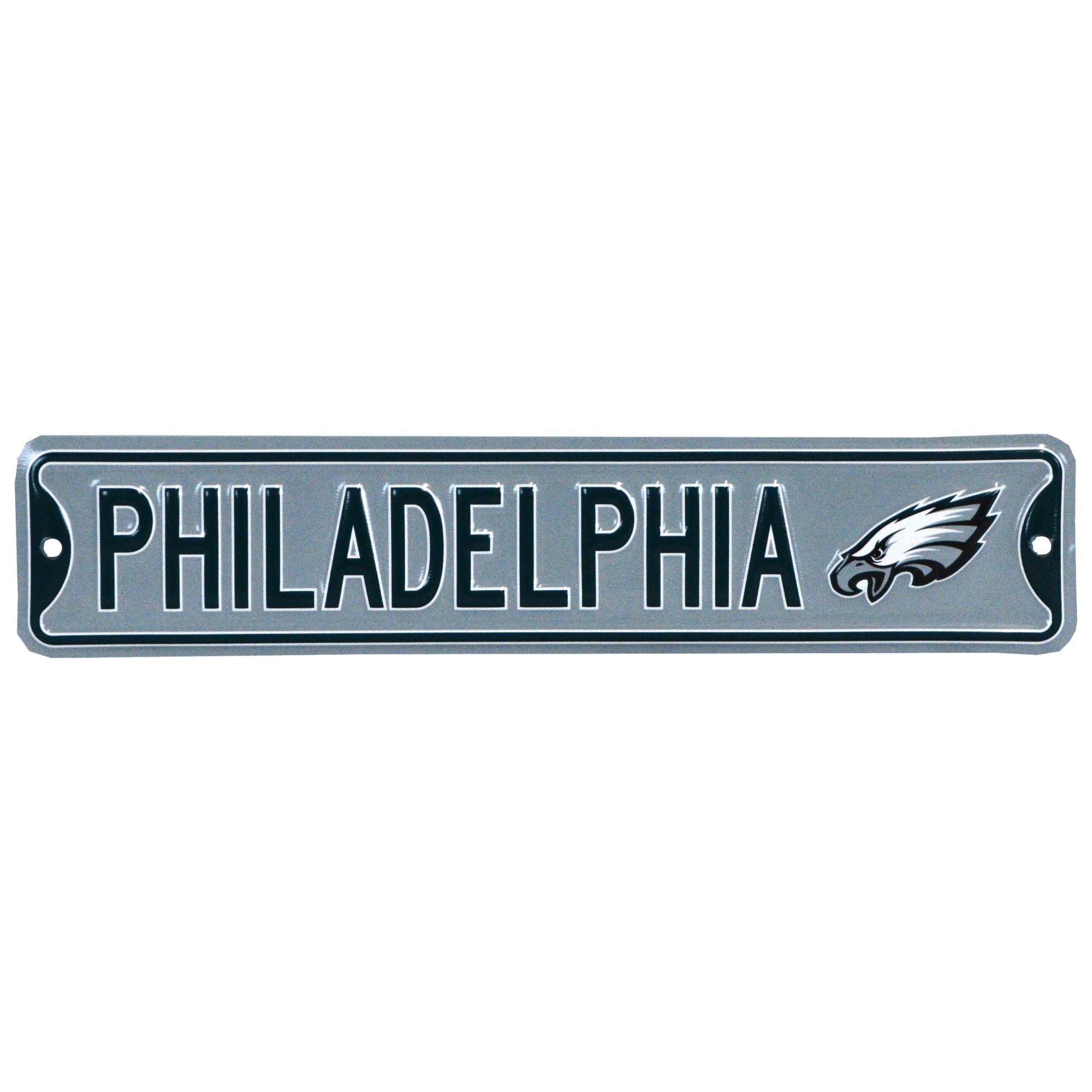 Philadelphia Eagles - CITY LOGO - Steel Embossed NFL Mini Street Signs