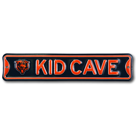 Chicago Bears - KID CAVE -Steel Embossed NFL Mini Street Sign