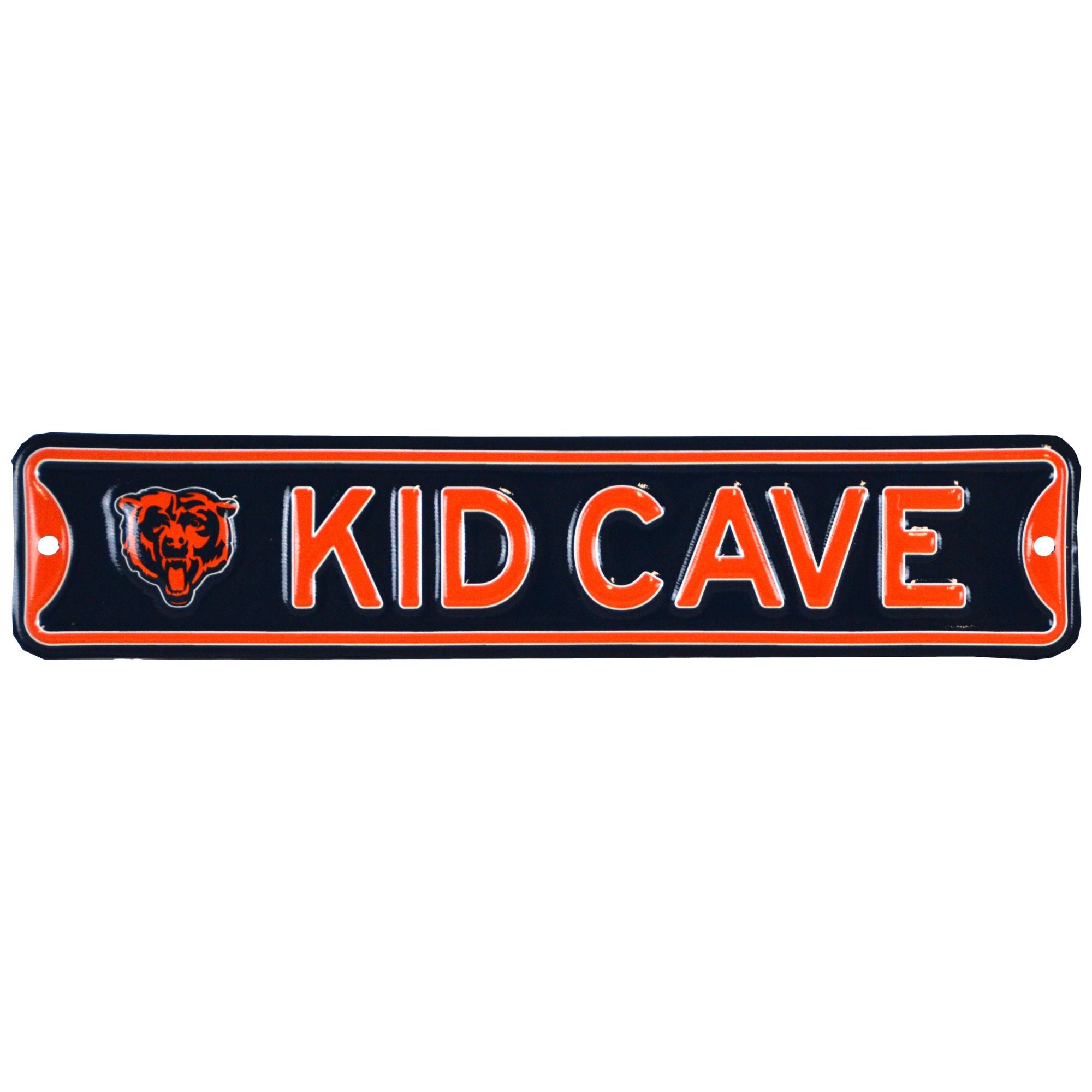 Chicago Bears - KID CAVE -Steel Embossed NFL Mini Street Sign