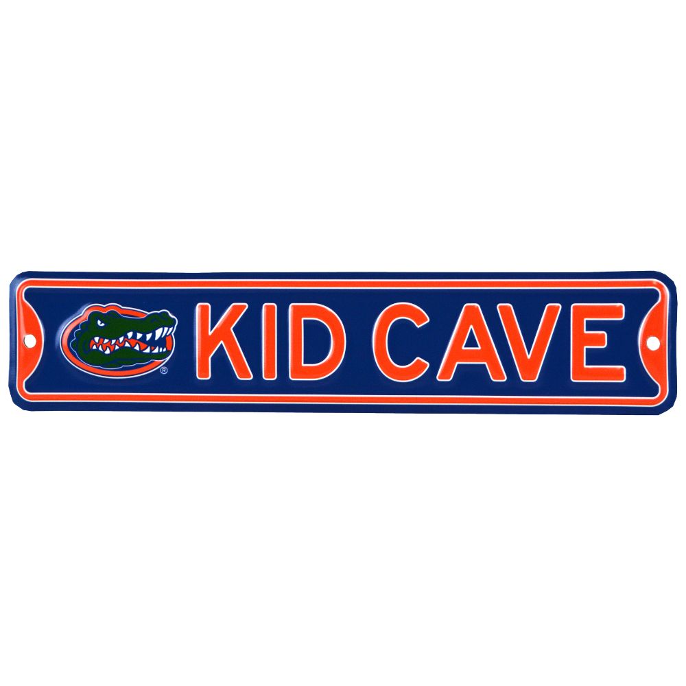 Florida Gators - KID CAVE -Steel Embossed NCAA Mini Street Sign