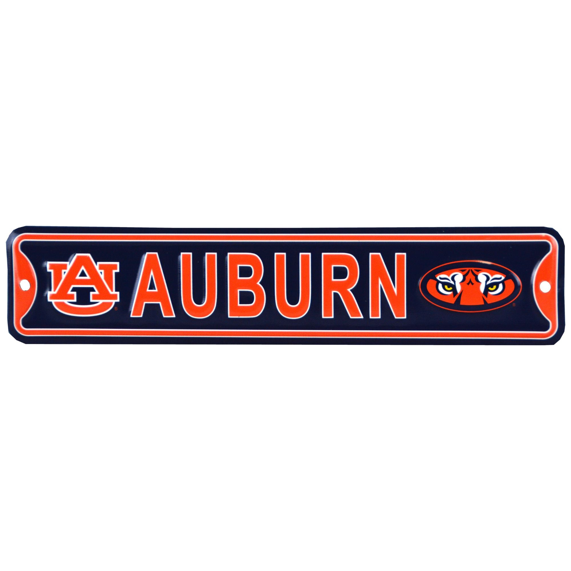 Auburn Tigers - Steel Embossed NCAA Mini Street Sign