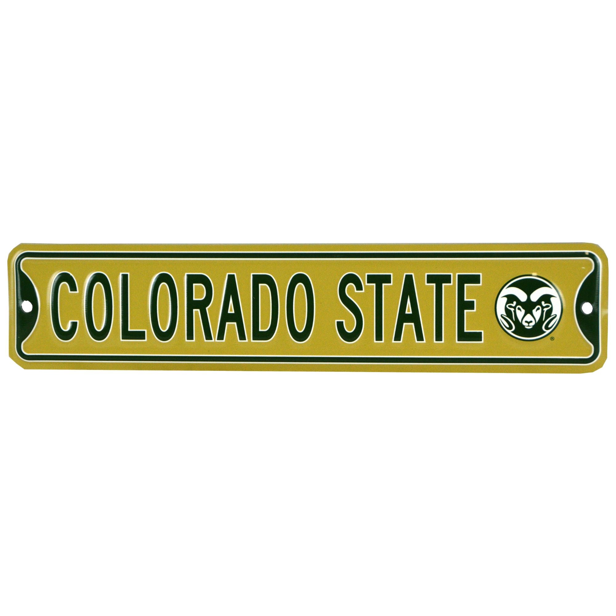 Colorado State CSU - Steel Embossed NCAA Mini Street Sign