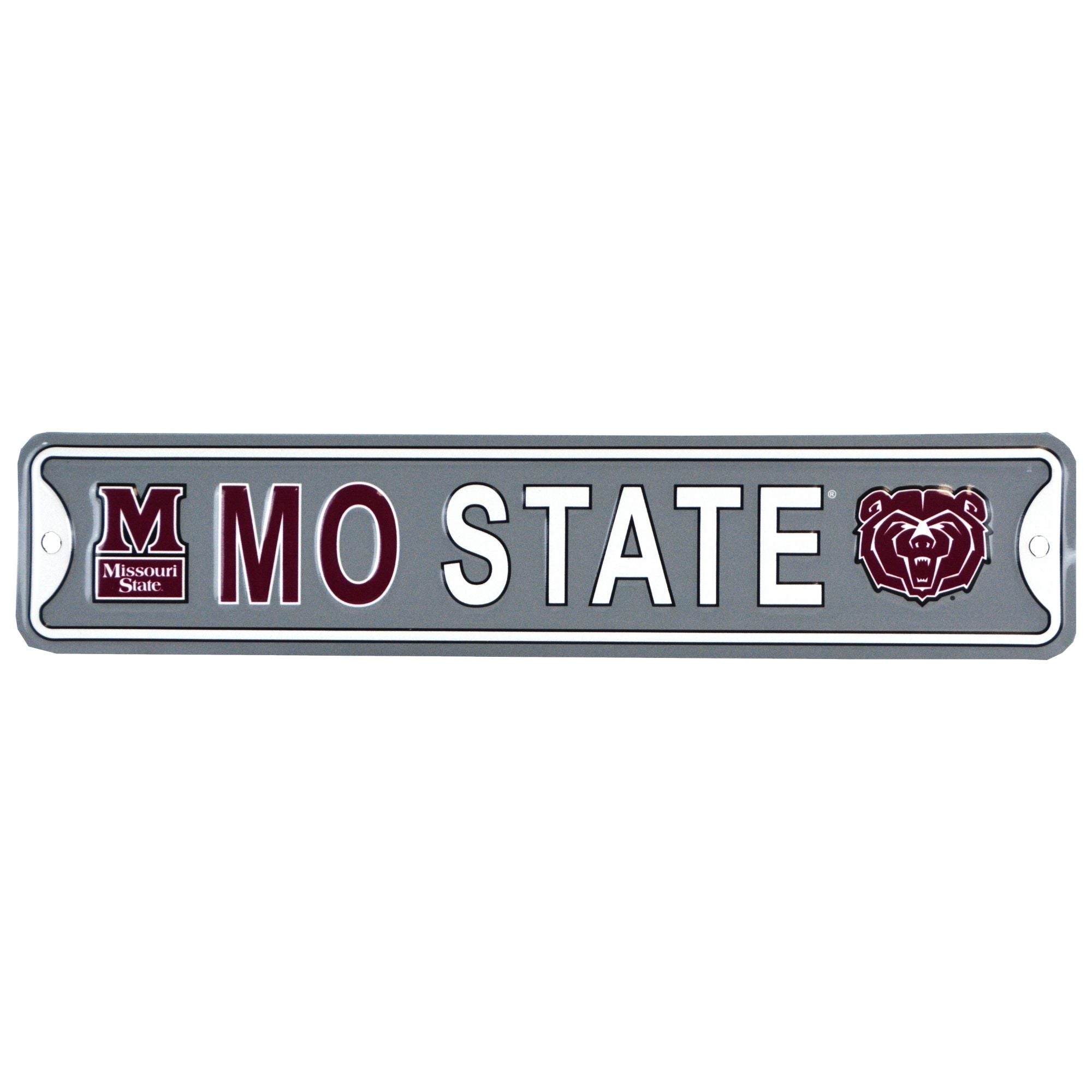 Missouri State Bears - Steel Embossed NCAA Mini Street Sign