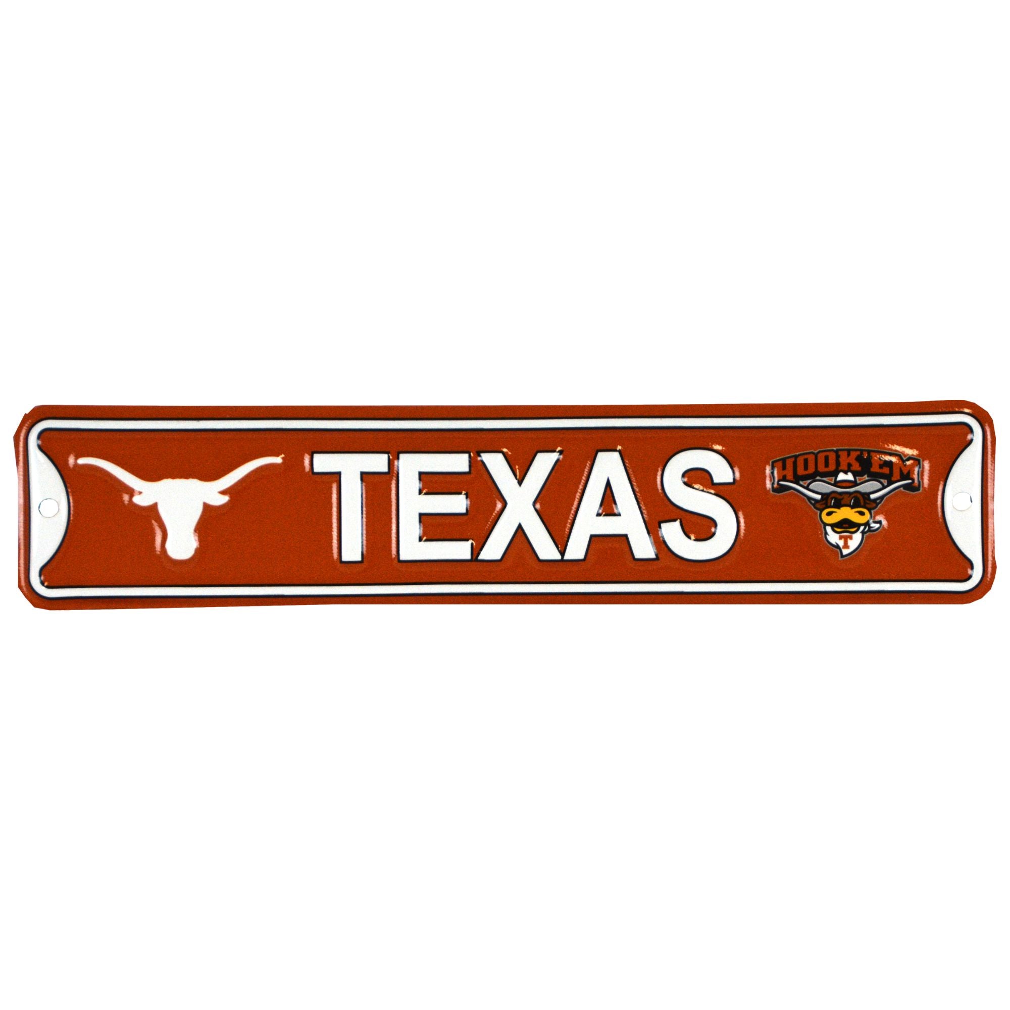 Texas Longhorns - Steel Embossed NCAA Mini Street Sign