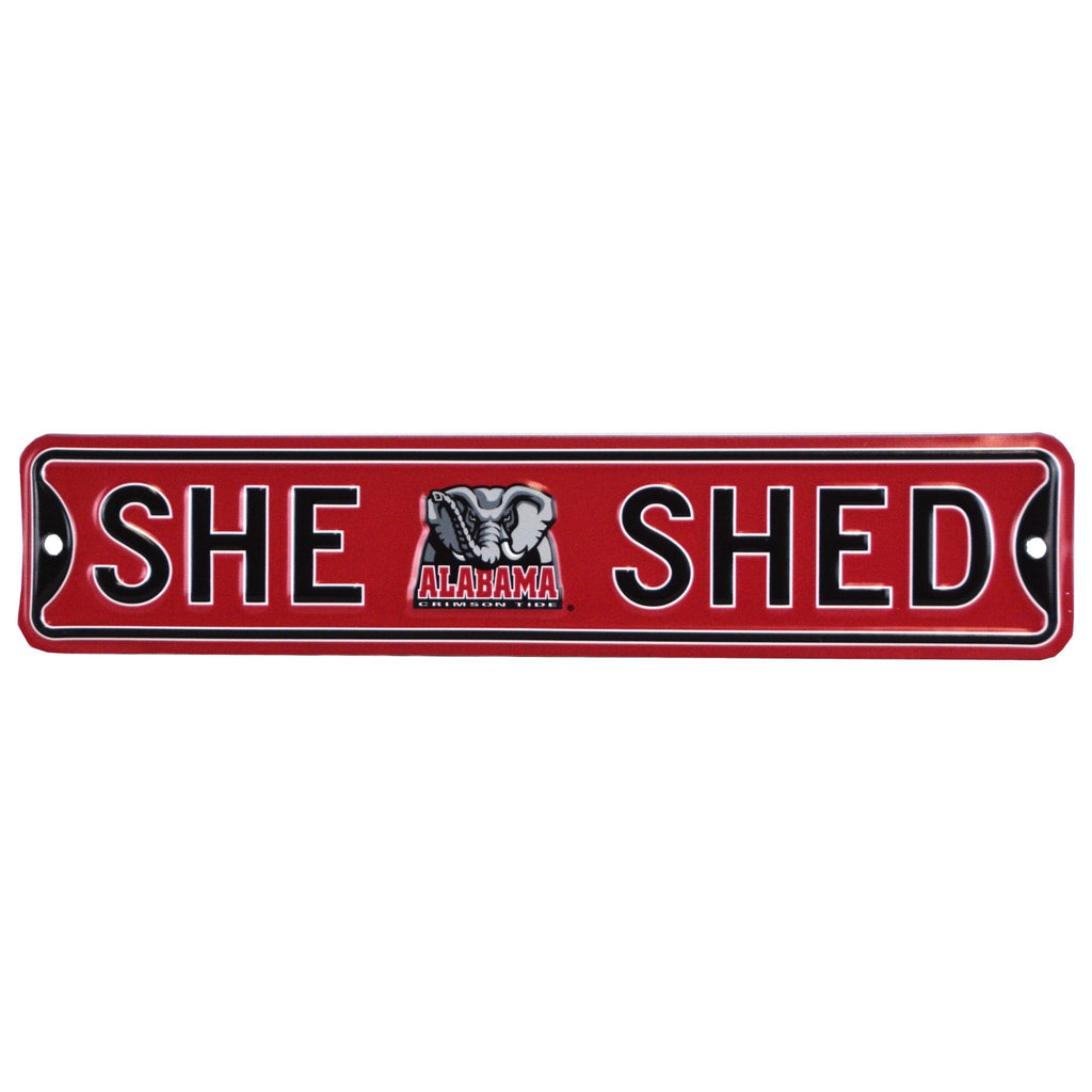 Alabama Crimson Tide - SHE SHED - Steel Street Sign