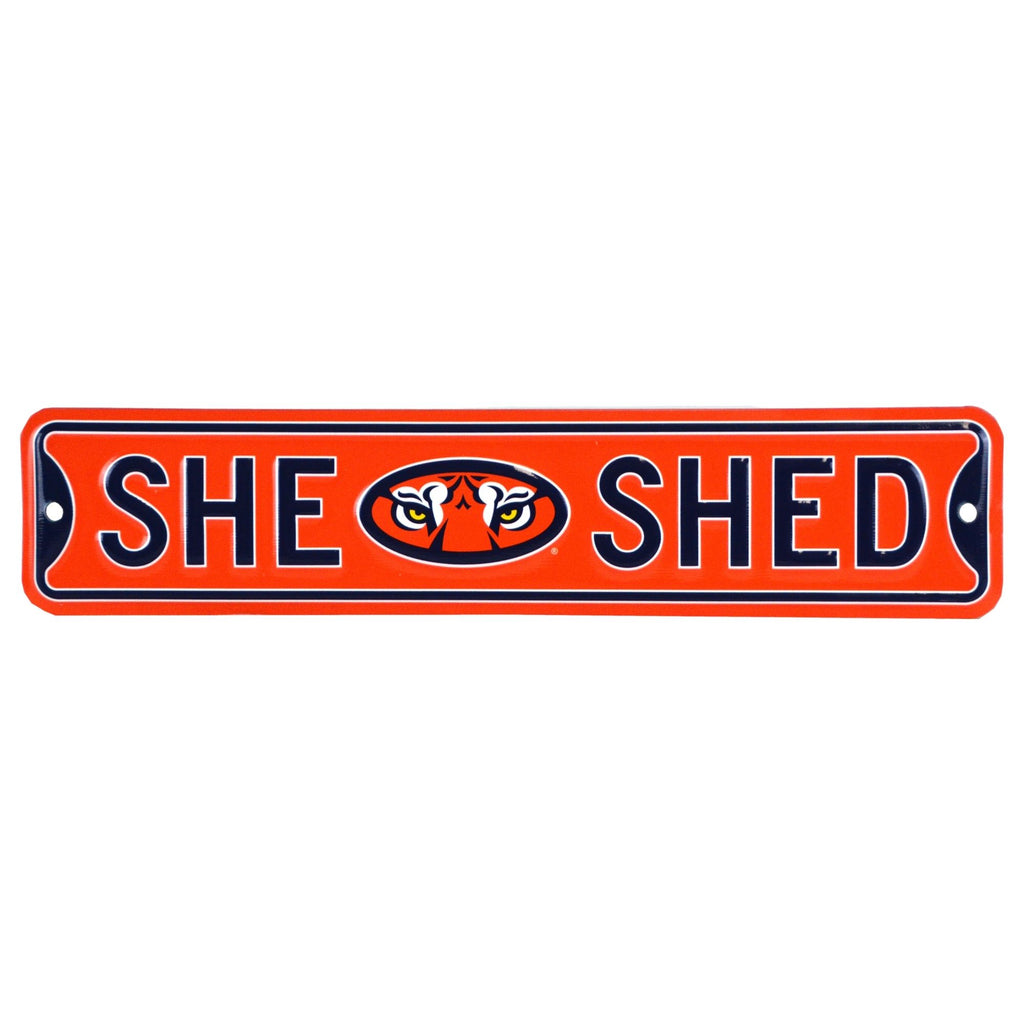 Auburn Tigers - SHE SHED - Steel Street Sign